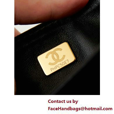 Chanel Grained Calfskin  &  Gold-Tone Metal Small Flap Bag with Top Handle Black 2025